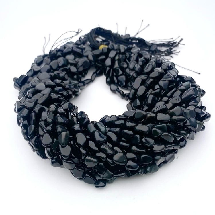 Радужный Обсидиан (Rainbow Obsidian), галтовка фриволи